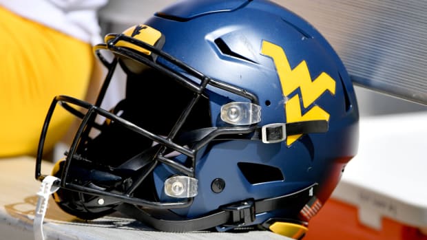 WVU football helmet